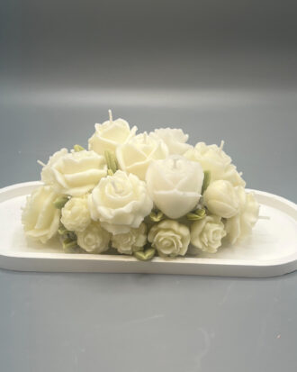 Romantic Rose Glow Candle – Wedding & Event Favor