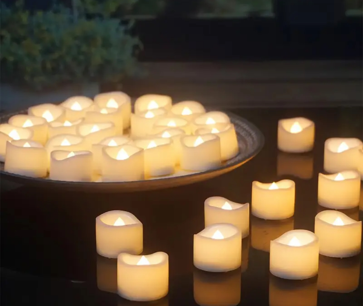 Elegant LED Flameless Candles – Safe, Long-Lasting, and Remote-Controlled